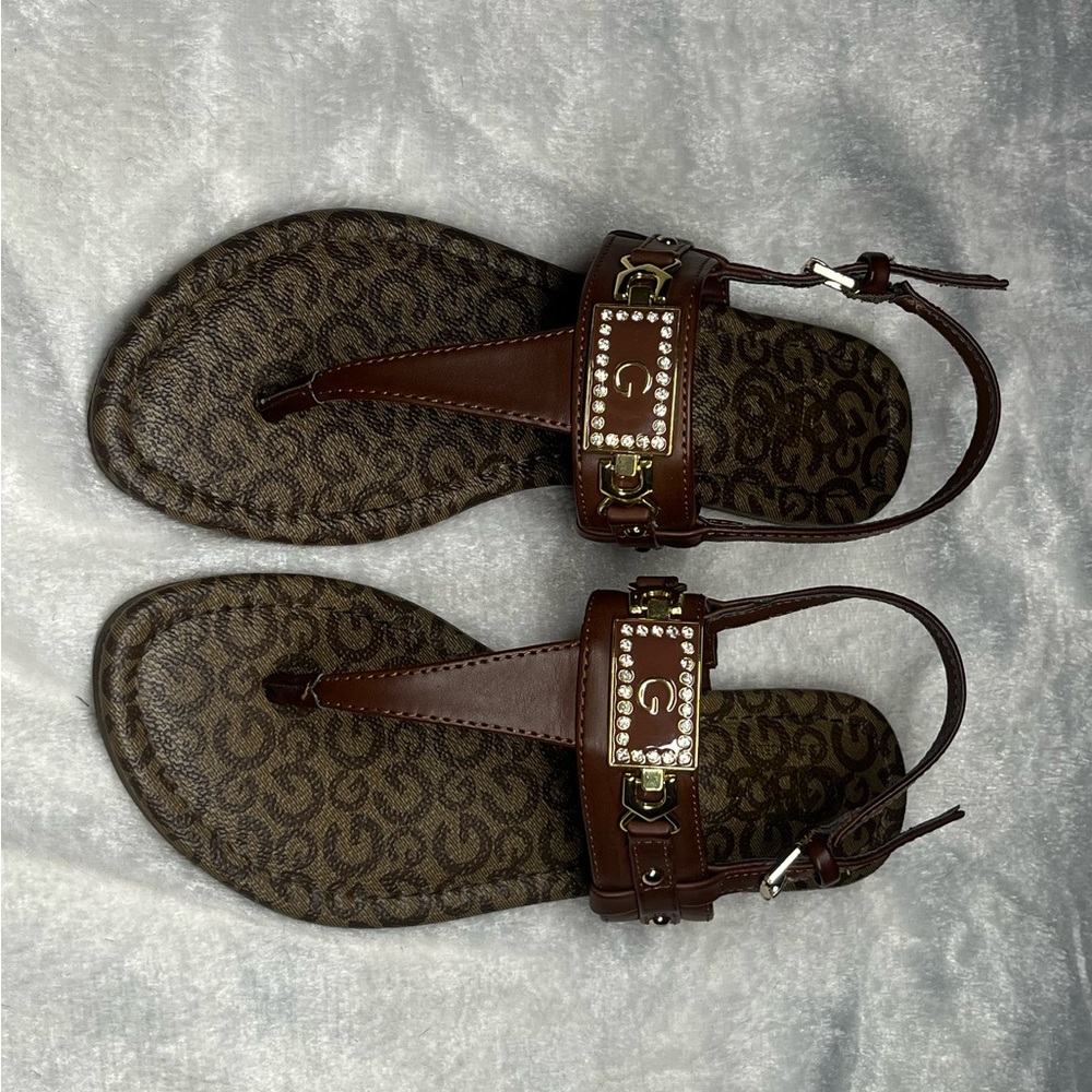 gbg y2k brown sandals